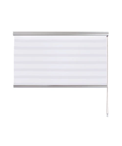 Tenda a rullo doppia "platinum" bianco, 60x250 cm