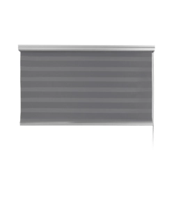 Tenda a rullo doppia "platinum" argento, 80x250 cm