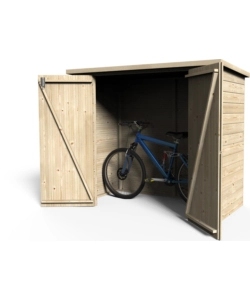 Garage in legno da giardino decor et jardin "bike box" in abete bianco nordico 193x98x161 cm - cod. 11750-000