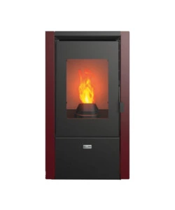 Stufa a pellet canadian stove 'nevada 7' bordeaux 6,2 kw