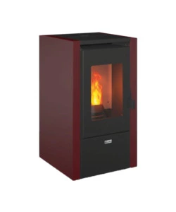 Stufa a pellet canadian stove "nevada 7" bordeaux 6,2 kw