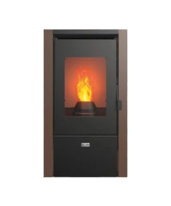 Stufa a pellet canadian stove 'nevada 7' ruggine 6,2 kw.