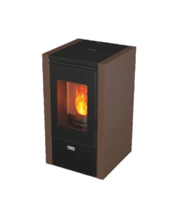 Stufa a pellet canadian stove "nevada 7" ruggine 6,2 kw.