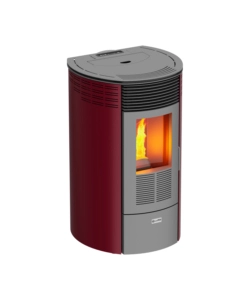 Stufa a pellet canadian stove "columbia 8" bordeaux 6,3 kw