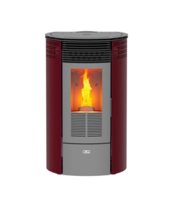 Stufa a pellet canadian stove "columbia 8" bordeaux 6,3 kw