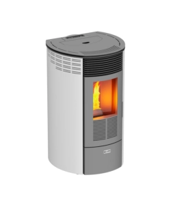 Stufa a pellet canadian stove "columbia 8" bianco 6,3 kw