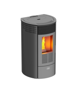 Stufa a pellet canadian stove "columbia 8" grigio 6,3 kw