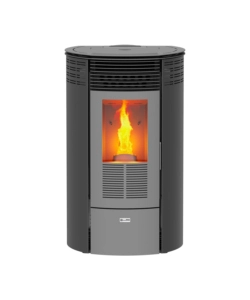 Stufa a pellet canadian stove "columbia 8" grigio 6,3 kw