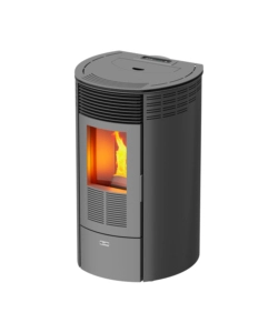 Stufa a pellet canadian stove 'columbia 10' grigio 7,8 kw