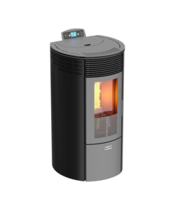 Stufa a pellet canalizzata canadian stove "columbia 12c" nero 8,7 kw