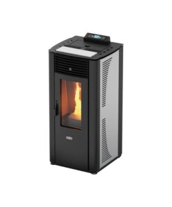 Termostufa a pellet canadian stove 'idro 14' bianco 13,8 kw