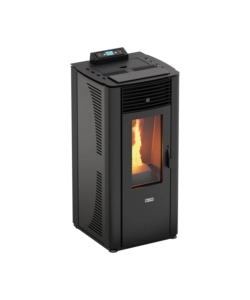 Termostufa a pellet canadian stove "idro 14" grigio puntinato 13,8 kw