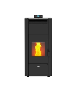 Termostufa a pellet canadian stove "idro ceramic 17" bianco 17 kw