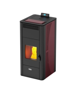 Termostufa a pellet canadian stove 'idro 20' bordeaux 18 kw