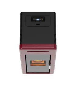 Termostufa a pellet canadian stove "idro ceramic 20" bordeaux 18 kw