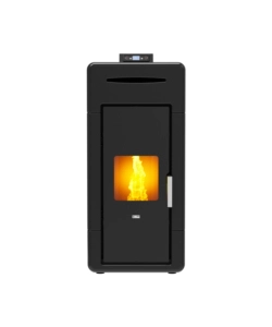 Termostufa a pellet canadian stove "idro ceramic 20" nero 18 kw