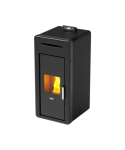 Termostufa a pellet canadian stove 'idro ceramic 20' nero 18 kw