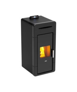 Termostufa a pellet canadian stove "idro ceramic 20" nero 18 kw