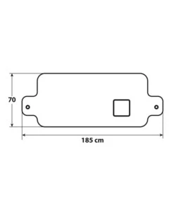 Telo antibrina per parabrezza lampa 'no frost', 185x70 cm - 66851