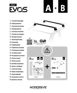 Set piedi per barre evos nordrive  n20001