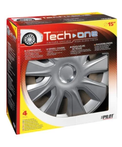 Copricerchi per auto 'stratos rc silver' -  15' pilot  31597