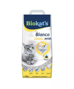 Lettiera igienica per gatti biokat's 'bianco extra' 10 kg