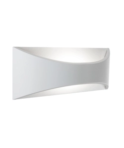 Applique led 'moon' bianca 12w, bianco naturale