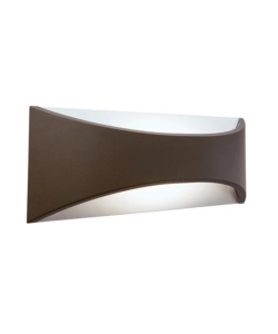 Applique led 'moon' marrone 12w, bianco naturale