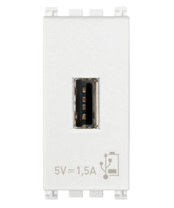 Unita alimentazione usb 1m 5v1.5a bianco arke - vimar