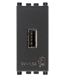 Unita alimentazione usb 1m 5v1,5a grigio arkÉ - vimar