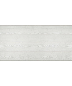 Lastra decorativa in polipropilene con stampa effetto legno bianco, 100x50 cm