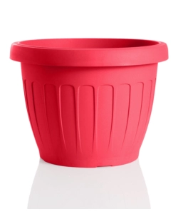 Vaso terra d. 30 rosso corallo