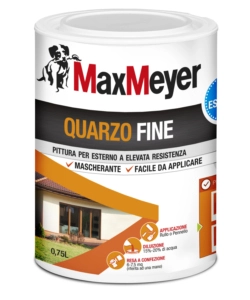 Pittura quarzo fine  bianco lt 0,75