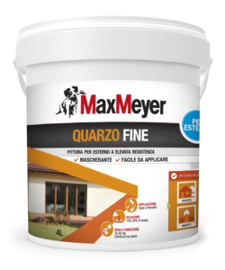 Pittura quarzo fine  bianco lt 4