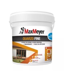 Pittura quarzo fine  bianco lt 4