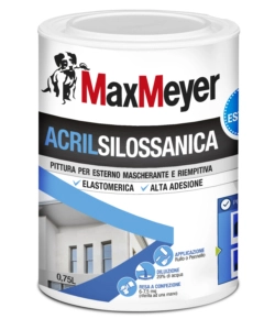 Pittura acrilsilossanica   bianco lt 0,75