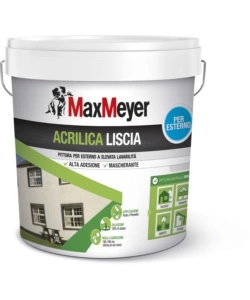 Pittura per esternoacrilica bianco 14 litri - max meyer