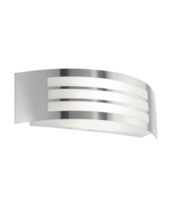 Applique led da esterno eglo 'leiros' grigio 25w