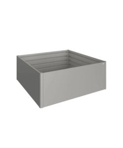 Aiuola rialzata 2x2 grigio quarzo metallizzato - biohort. 68035