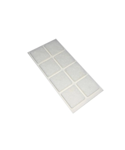 Feltrini adesivi quadrati 25 x 25 mm. - bianco - 8 pz.