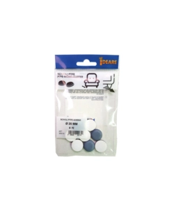 Scivoli ptfe adesivi tondi Ø 20 mm. - grigio - 8 pz.