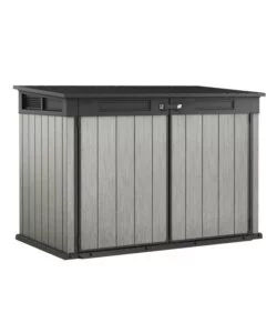 Keter - porta attrezzi multiuso in resina 'grande store' - 2020 lt 190.5x109.3x132.5 cm grigio