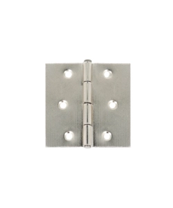 Cerniere quadre con spina fissa in ferro nichelato 30 x 30 mm. 2 pz.