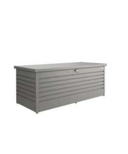 Baule da esterno 180 grigio quarzo metallizzato - biohort. 68030