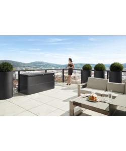 Loungebox 160 grigio scuro metallizzato - biohort. 65065