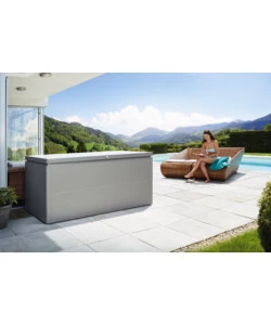 Loungebox 200 grigio quarzo metallizzato - biohort. 68075