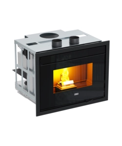 Inserto camino a pellet canalizzato canadian stove "13c" 12 kw