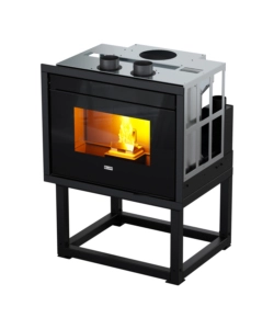 Inserto camino a pellet canalizzato canadian stove '15c' 13,5 kw