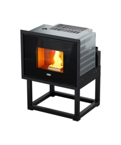 Termostufa a pellet da incasso canadian stove 'idro17' 16,5 kw