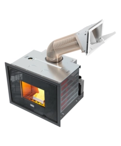 Termostufa a pellet da incasso canadian stove "idro17" 16,5 kw